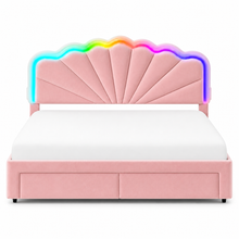 Nola Teddy LED Bedframe met Opbergruimte