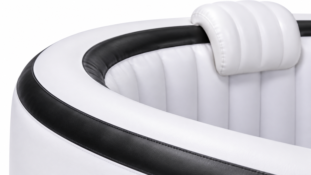 Detailfoto van Premium Opblaasbare Jacuzzi – Wit – 4 Personen
