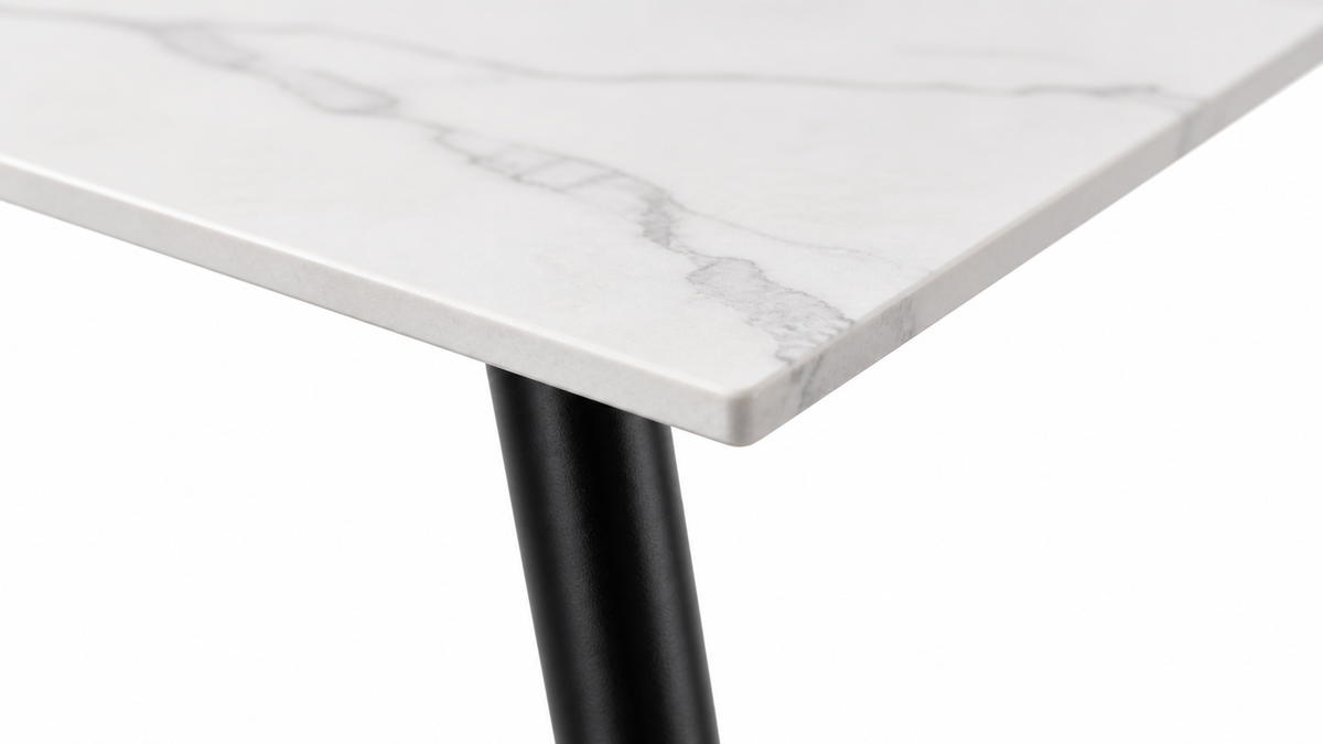 Detailfoto van Eettafel CERAMON 140 Wit