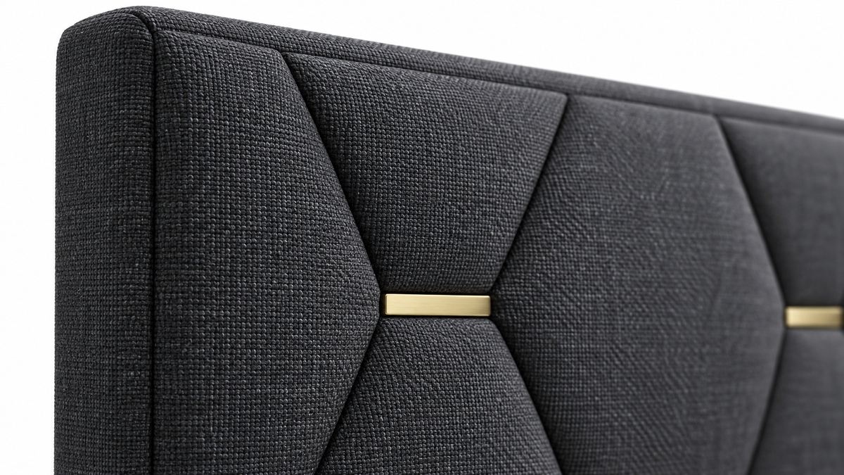 Detailfoto van Elan LED Bedframe met Opbergruimte