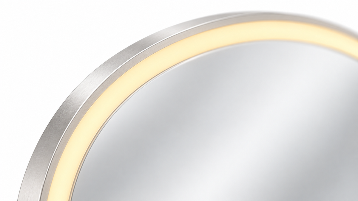 Detailfoto van Solux Ronde LED Badkamerspiegel - 70 cm