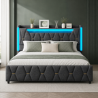 Elan LED bedframe in rustige slaapkamer