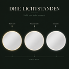 Circo LED spiegel met drie lichtstanden