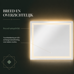 Lumiro LED spiegel met touchbediening en royaal formaat