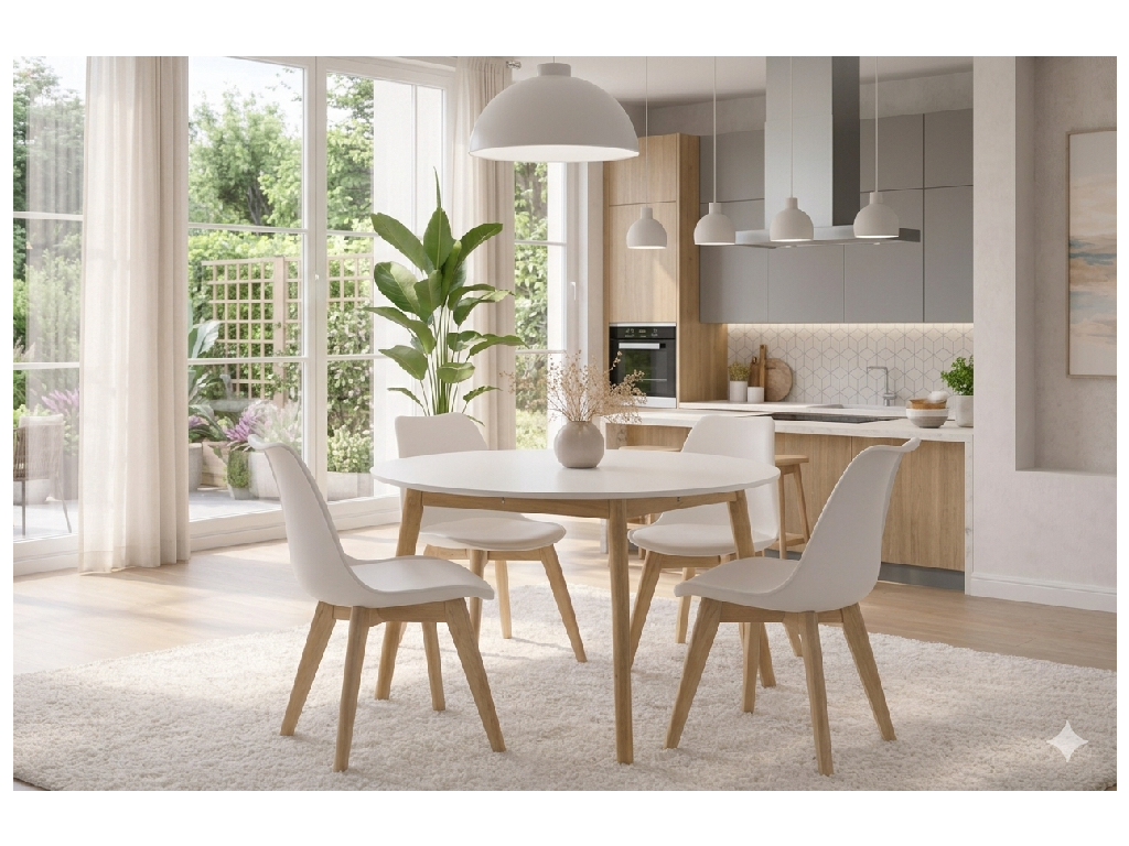 Eettafel SCANDINAVIA Naturel 105 - afbeelding 4