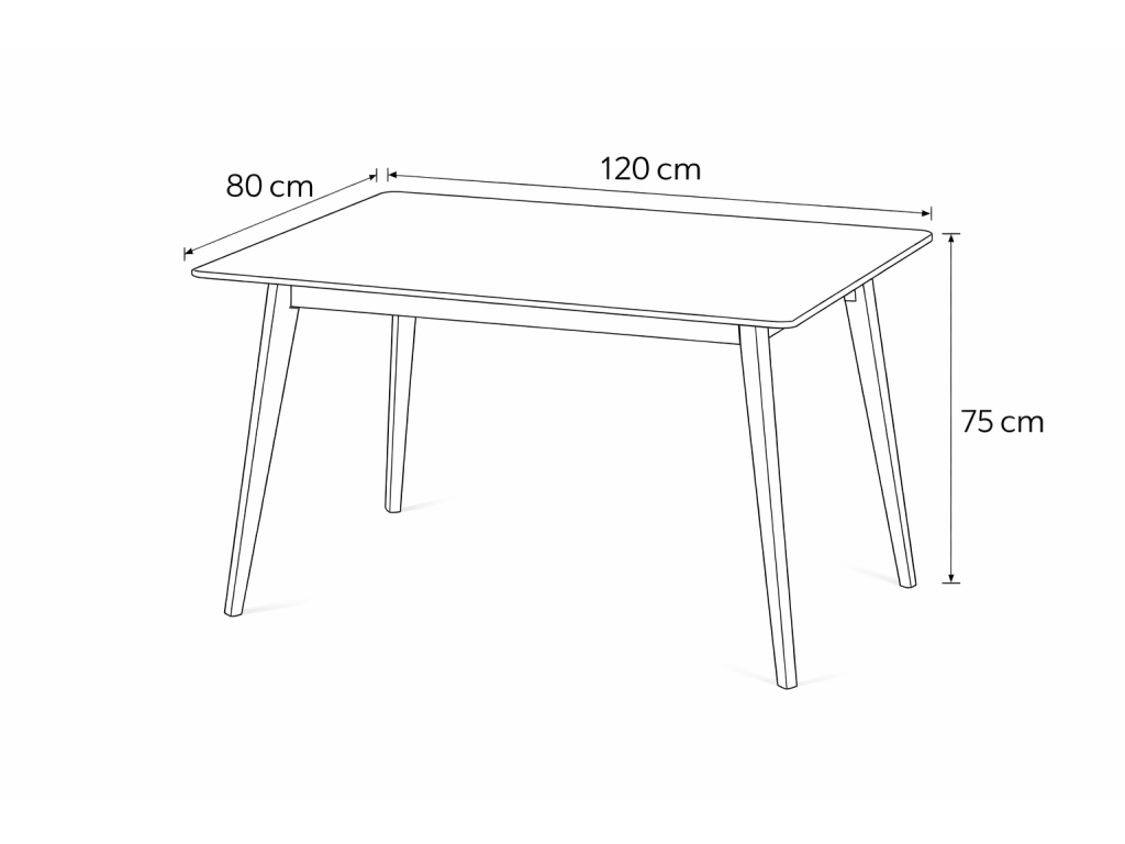 Eettafel SCANDINAVIA Naturel 120 - afbeelding 9