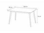 Eettafel SCANDINAVIA Naturel 120 - afbeelding 9