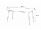 Eettafel SCANDINAVIA Naturel 150 - afbeelding 7