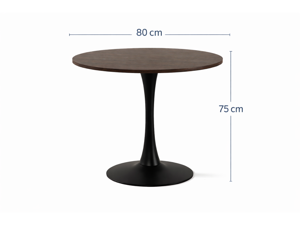 Eettafel ORBIS 80 Bruin - afbeelding 12