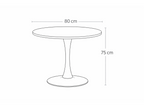 Eettafel ORBIS 80 Zwart - afbeelding 9