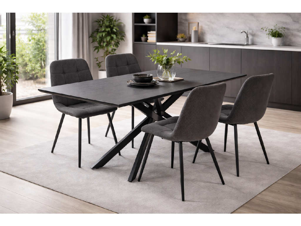 Eettafel NEROSS 180 Zwart - afbeelding 3
