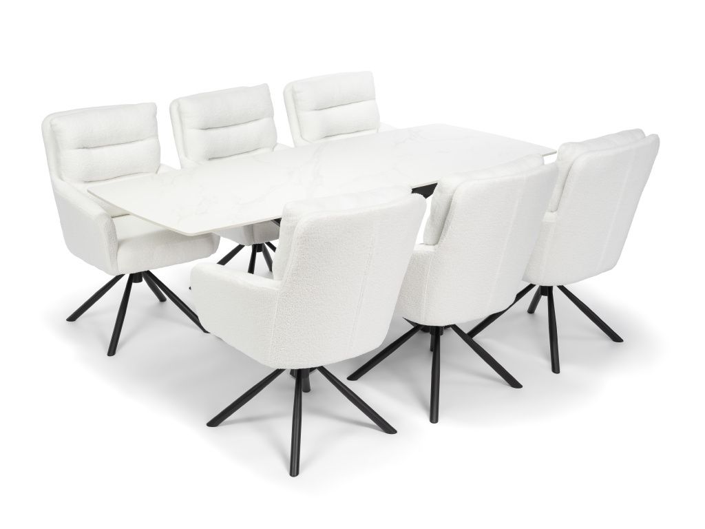 Eettafel TERRON 200 Wit - afbeelding 5