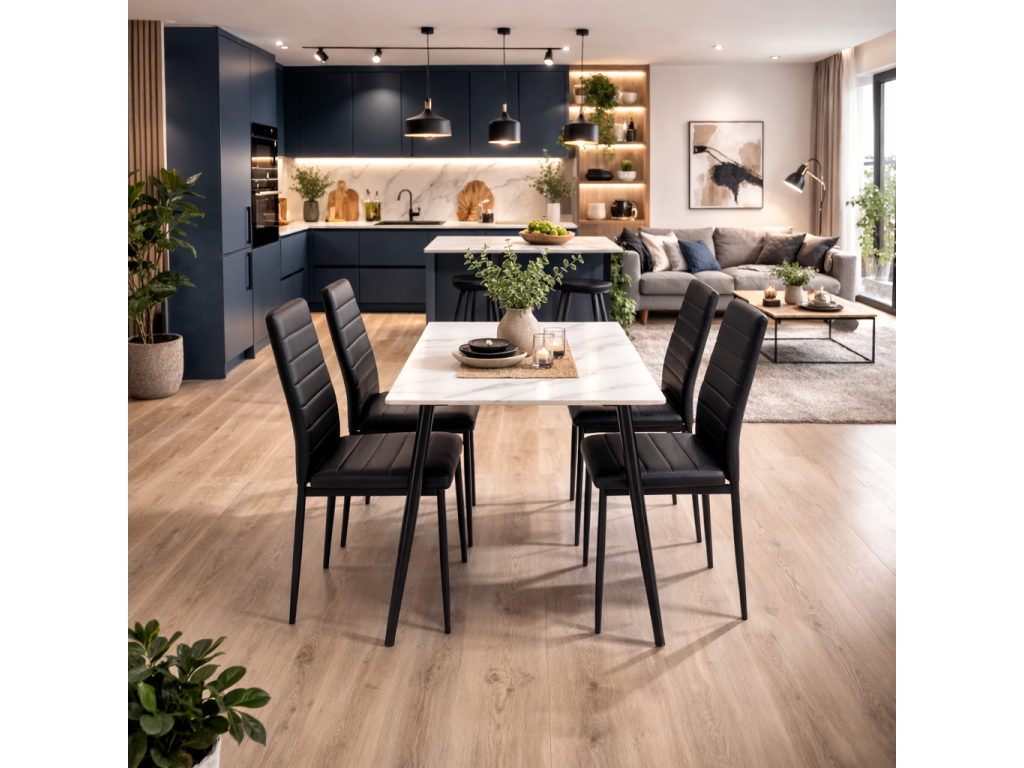 Eettafel CERAMON 140 Wit detailafbeelding 2