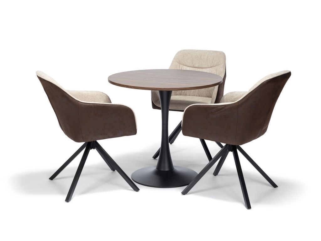 Eettafel ORBIS 80 Bruin detailafbeelding 2