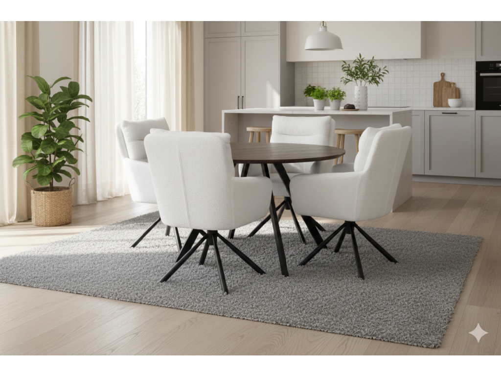 Eettafel GYRUS 120 Bruin detailafbeelding 4