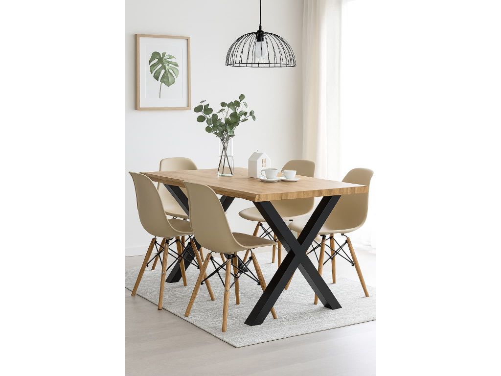 Eettafel ROBUL 200 Naturel detailafbeelding 3