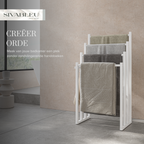 Blanc Handdoekrek Badkamer - Wit - 4 Tier