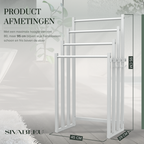 Blanc Handdoekrek Badkamer - Wit - 4 Tier
