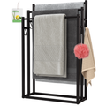 Noir Handdoekrek Badkamer - Zwart - 3 Tiers