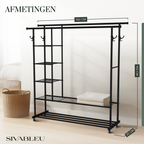 Kledingrek XXL - Zwart
