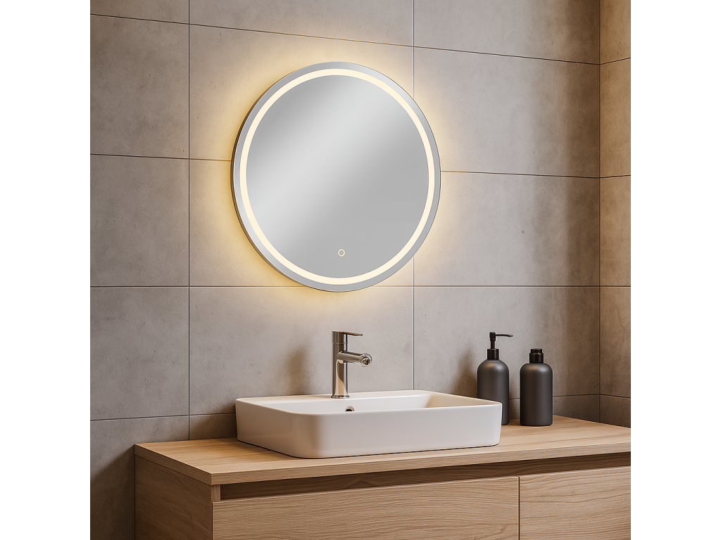 Solux Vierkante LED Badkamerspiegel – detail 2