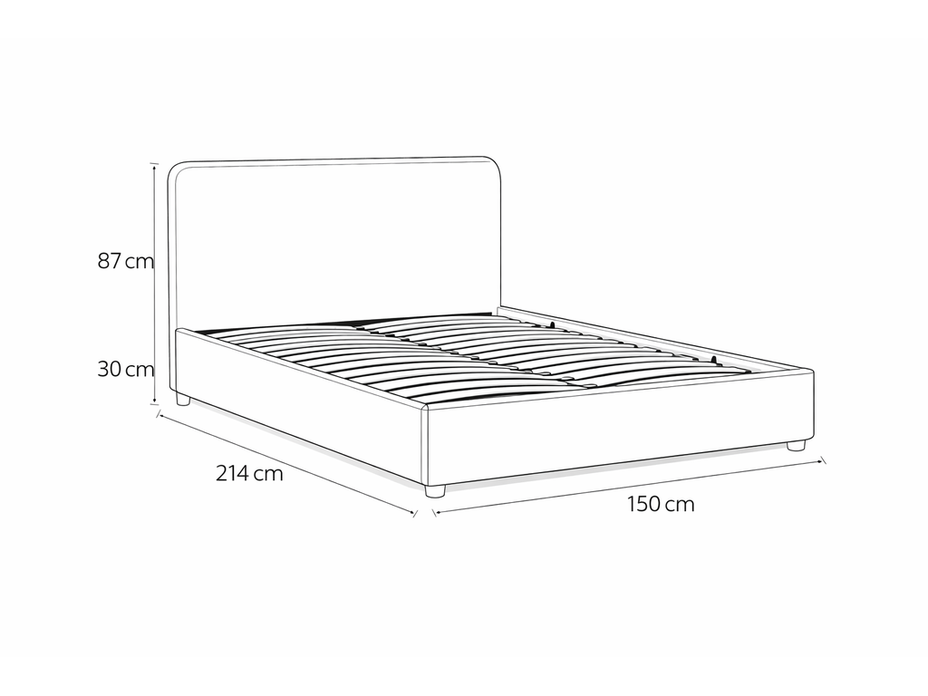 Avena Opbergbed met Gestoffeerd Hoofdbord - afbeelding 31