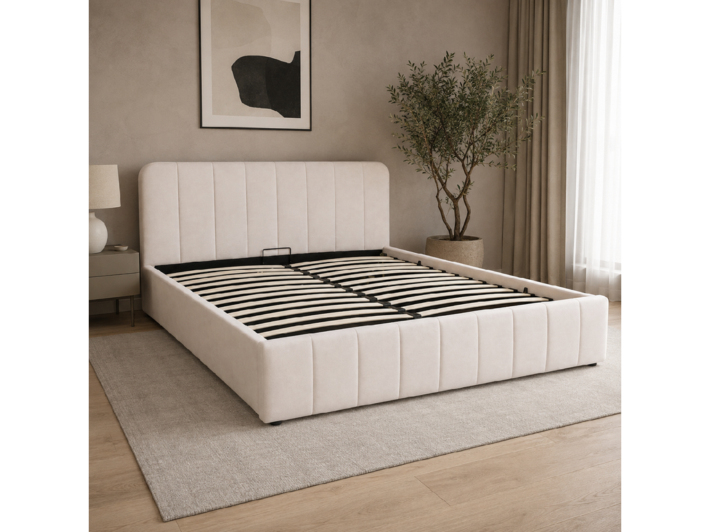 Avena Opbergbed met Gestoffeerd Hoofdbord - afbeelding 32