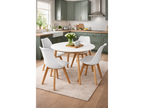 Scandinavia Eettafelset met 4 Scandino Stoelen - Wit - afbeelding 2