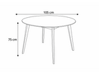 Scandinavia Eettafelset met 4 Scandino Stoelen - Wit - afbeelding 12
