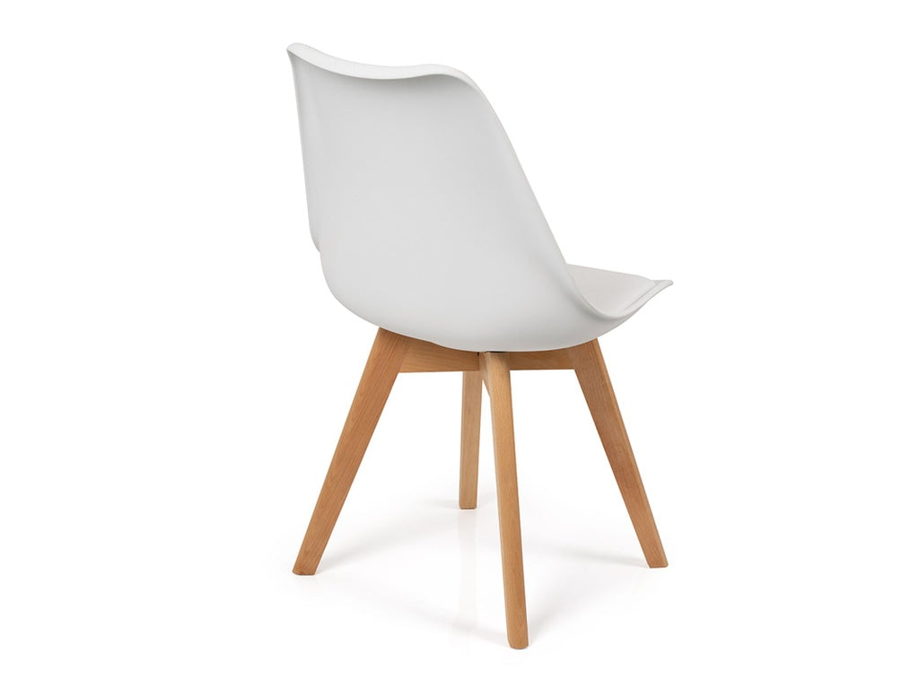 Scandinavia Eettafelset met 4 Scandino Stoelen - Wit - afbeelding 8