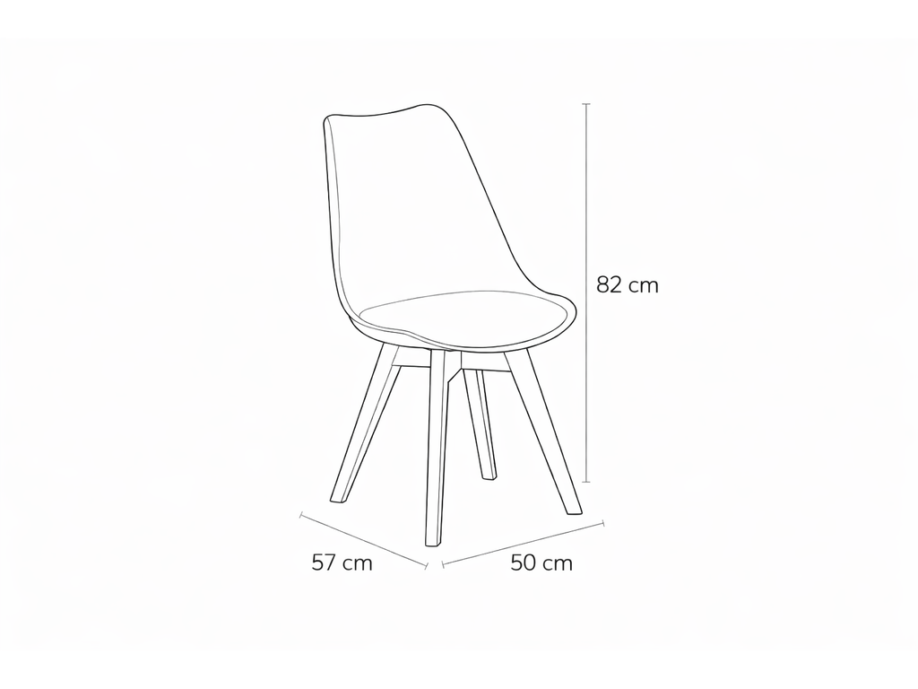 Scandinavia Eettafelset met 4 Scandino Stoelen - Wit - afbeelding 9