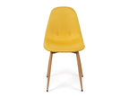 Scandinavia Eettafelset met 4 Marie Stoelen - Wit / Geel - afbeelding 4