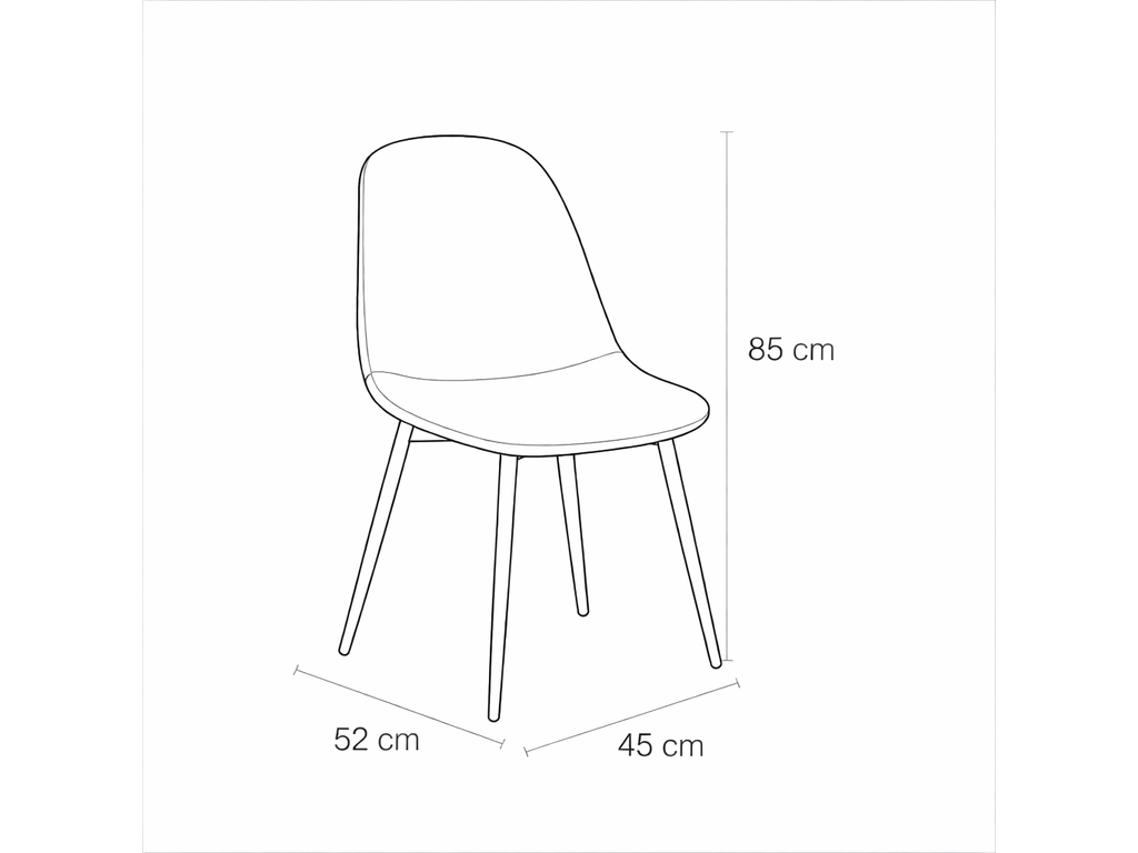 Scandinavia Eettafelset met 4 Marie Stoelen - Wit / Geel - afbeelding 7