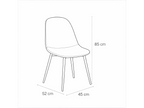 Scandinavia Eettafelset met 4 Marie Stoelen - Wit / Geel - afbeelding 7