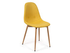 Scandinavia Eettafelset met 4 Marie Stoelen - Wit / Geel - afbeelding 3