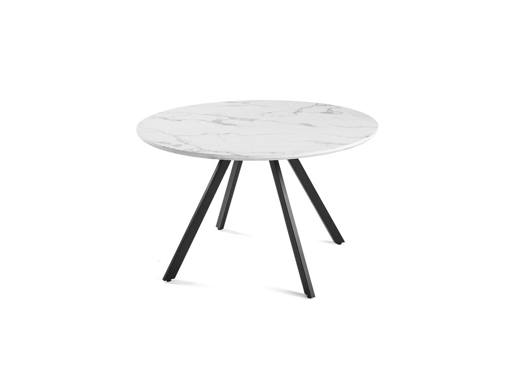Gyrus Eettafelset met 4 Marie Stoelen - Wit / Grijs - afbeelding 4