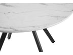 Gyrus Eettafelset met 4 Marie Stoelen - Wit / Grijs - afbeelding 5
