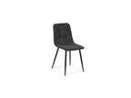 Neross Eettafelset met 4 Aria Stoelen - Zwart / Grijs - afbeelding 4