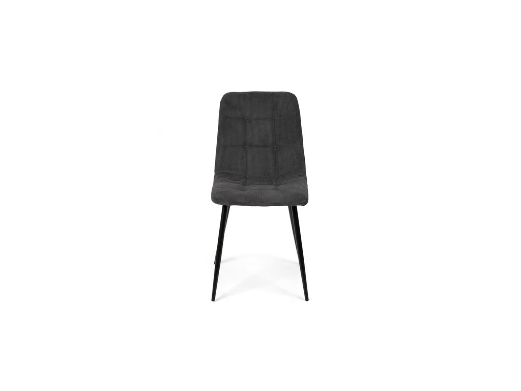Neross Eettafelset met 4 Aria Stoelen - Zwart / Grijs - afbeelding 6