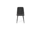Neross Eettafelset met 4 Aria Stoelen - Zwart / Grijs - afbeelding 6