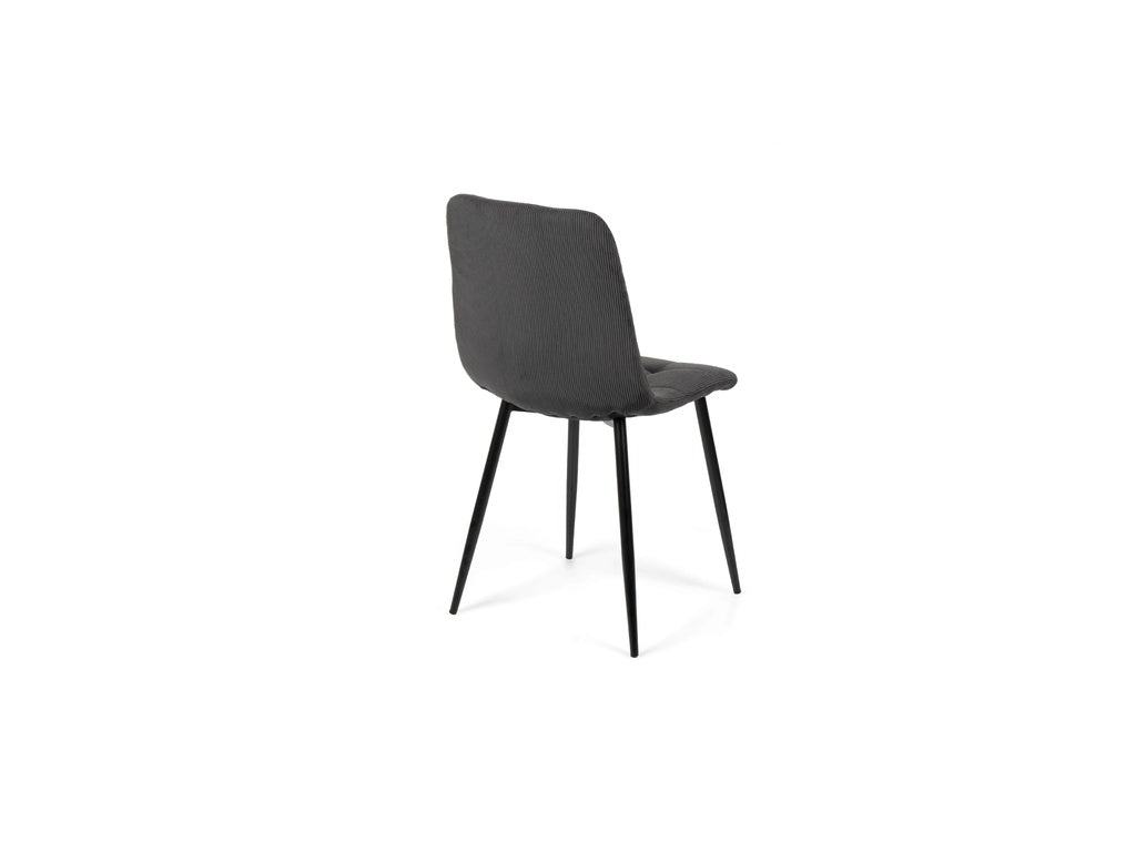 Neross Eettafelset met 4 Aria Stoelen - Zwart / Grijs - afbeelding 7