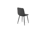 Neross Eettafelset met 4 Aria Stoelen - Zwart / Grijs - afbeelding 7