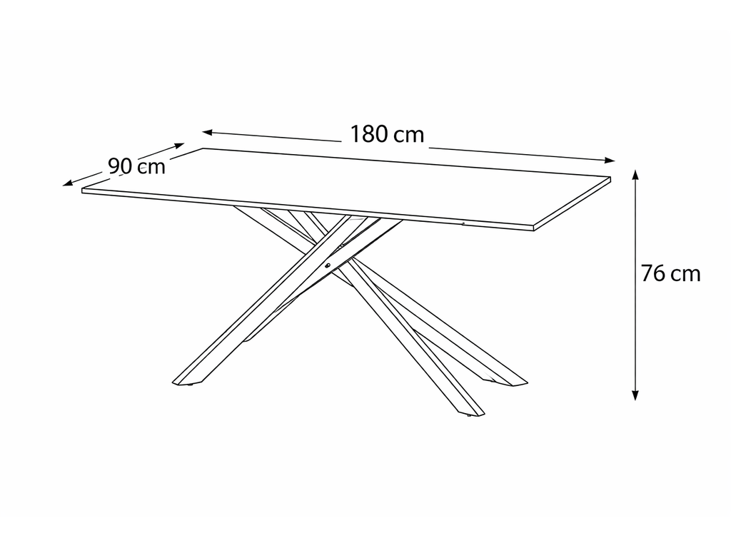 Neross Eettafelset met 4 Aria Stoelen - Zwart / Grijs - afbeelding 11