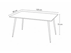 Ceramon Eettafelset met 4 Aria Stoelen - Groen / Licht hout - afbeelding 4