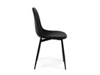Orbis Eettafelset met 3 Marie Stoelen - Zwart / Donker hout - afbeelding 8