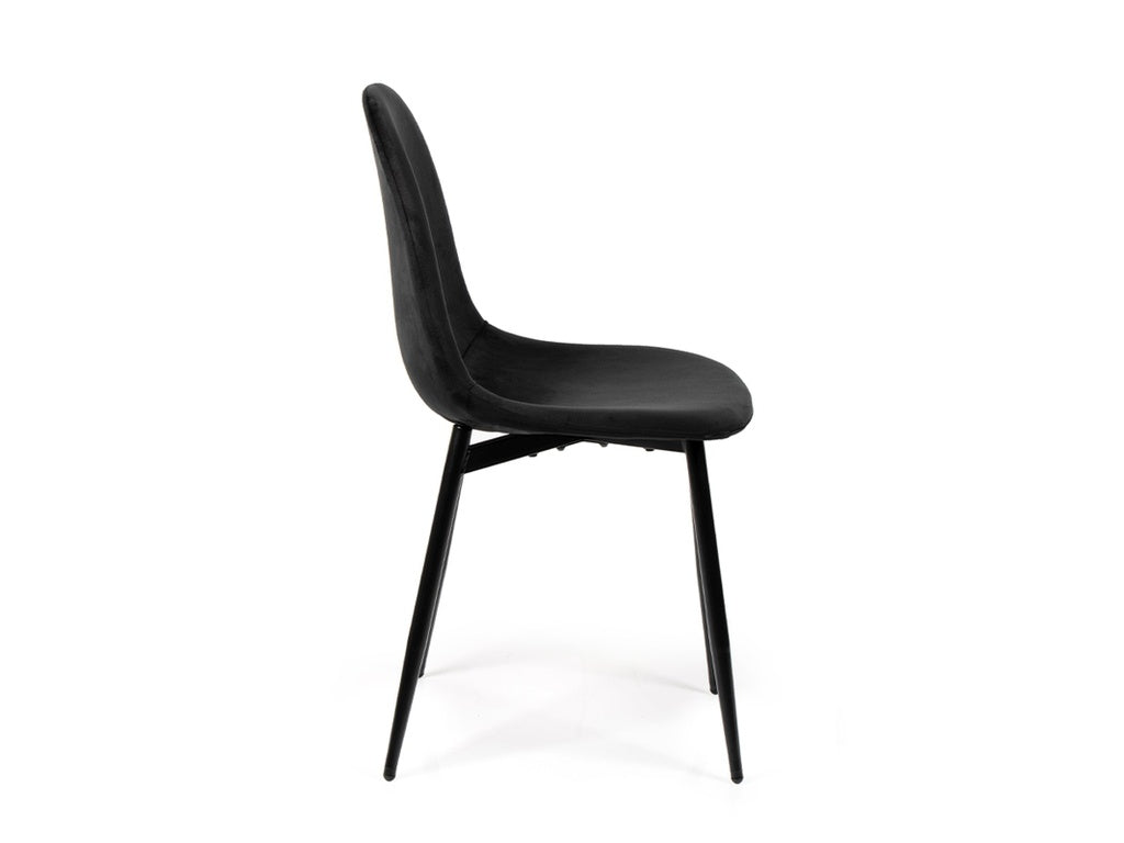 Orbis Eettafelset met 3 Marie Stoelen - Zwart / Donker hout - afbeelding 8
