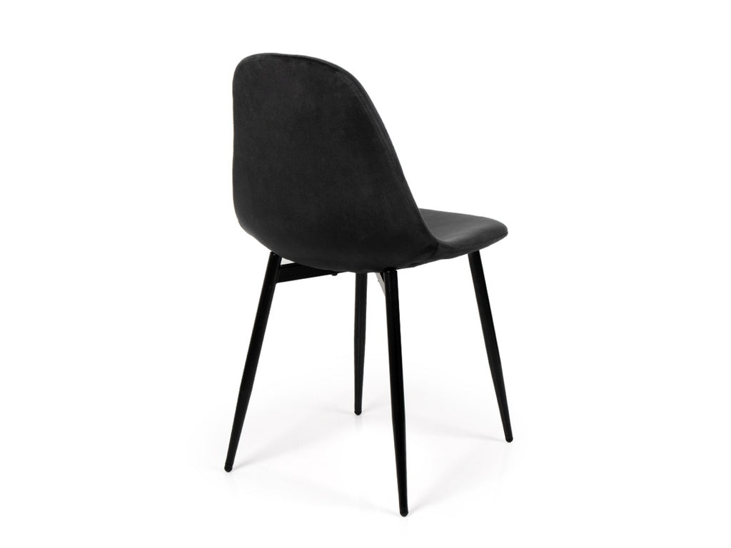 Orbis Eettafelset met 3 Marie Stoelen - Zwart / Donker hout - afbeelding 9