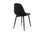 Orbis Eettafelset met 3 Marie Stoelen - Zwart / Donker hout - afbeelding 9