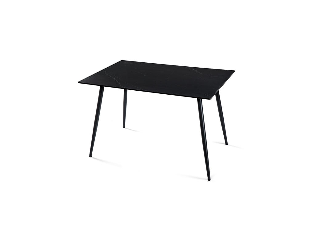 Ceramon Eettafelset met 4 Aria Stoelen - Zwart / Okergeel - afbeelding 8