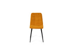 Ceramon Eettafelset met 4 Aria Stoelen - Zwart / Okergeel - afbeelding 6